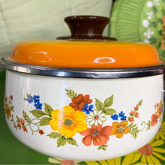 70s JMP Sweet Flowers Saucepan - Picture 2 of 10